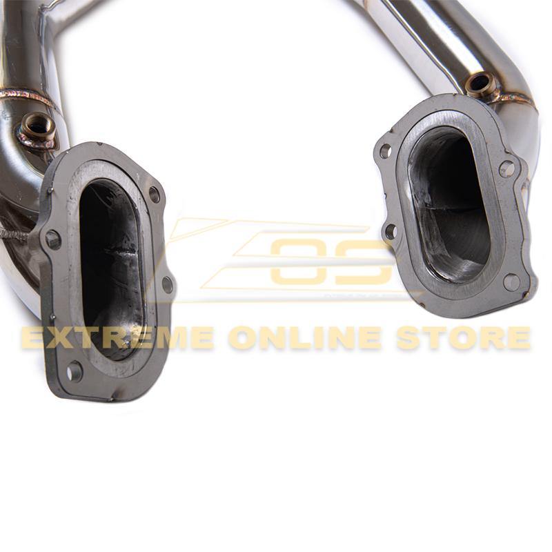 Corvette C7 3" Stainless Steel Race Series Catless Downpipe image 9
