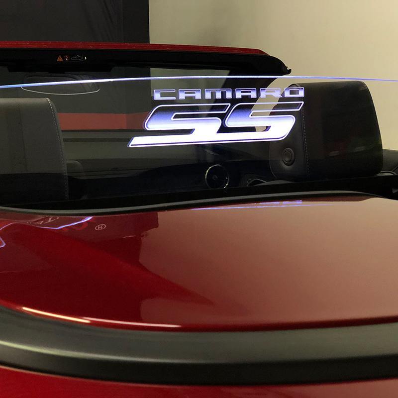 WindRestrictor® Camaro Convertible Rear Add On Wind Deflector image 2