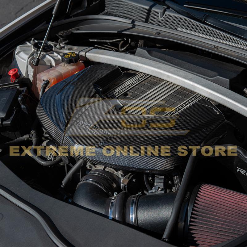 2016-19 Cadillac CTS-V Dry Carbon Fiber Front Engine Cover image 6