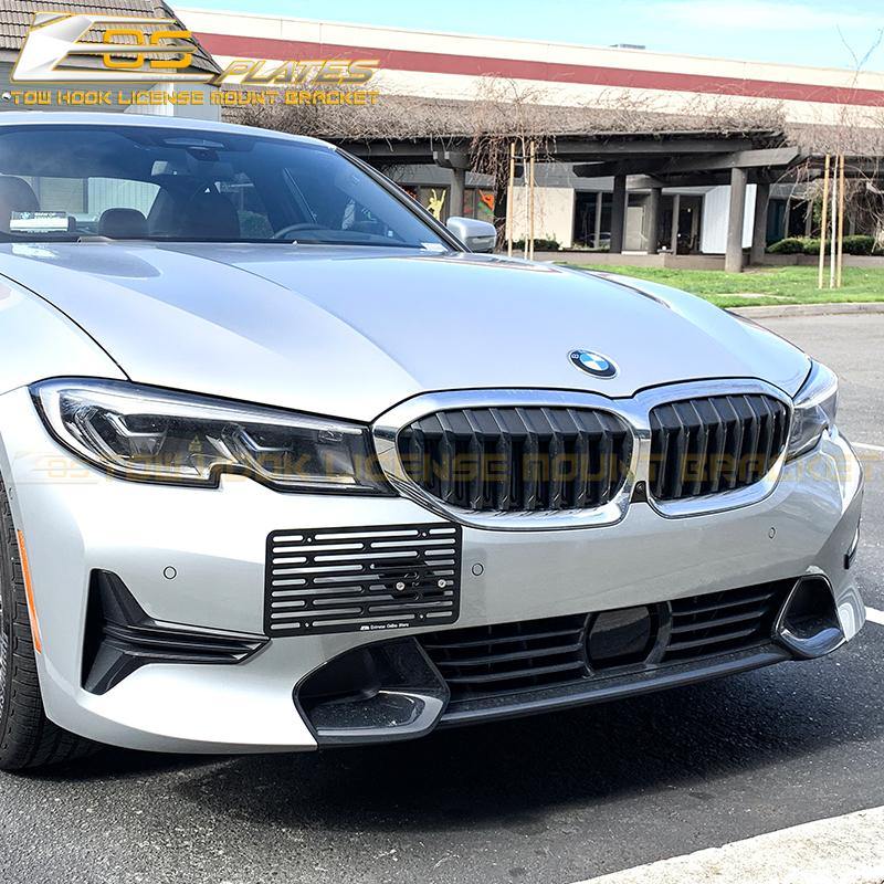 2019-Up BMW 3-Series G20 Tow Hook License Plate Mount Bracket image 1