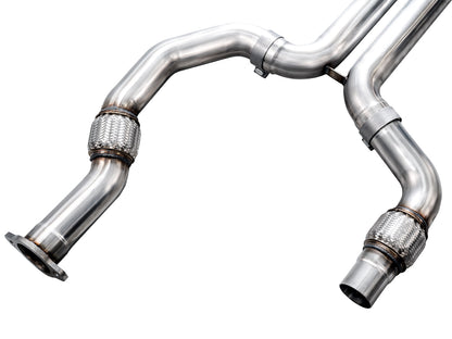 AWE SwitchPath™ Exhaust for Cadillac CT4-V Blackwing - Chrome Silver Tips image 12