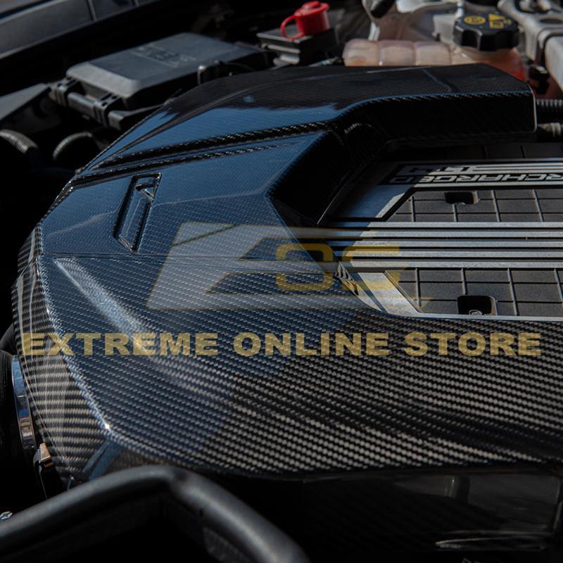2016-19 Cadillac CTS-V Dry Carbon Fiber Front Engine Cover image 7