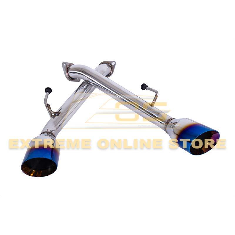 2017-Up Infiniti Q60 Muffler Delete Dual Burnt Tips Exhaust image 6