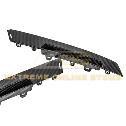 2009-15 Cadillac CTS-V Coupe Dry Carbon Fiber Rear Bumper Insert Covers image 4