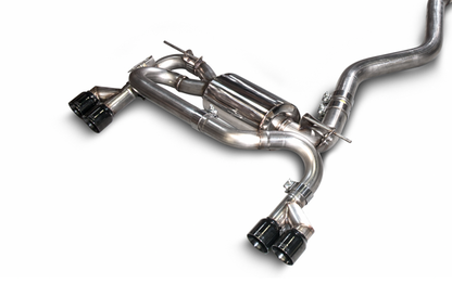 AWE Touring Edition Axle-back Exhaust, Quad Outlet for BMW F3X N20/N26 328i/428i - Diamond Black Tips (80mm) image 1