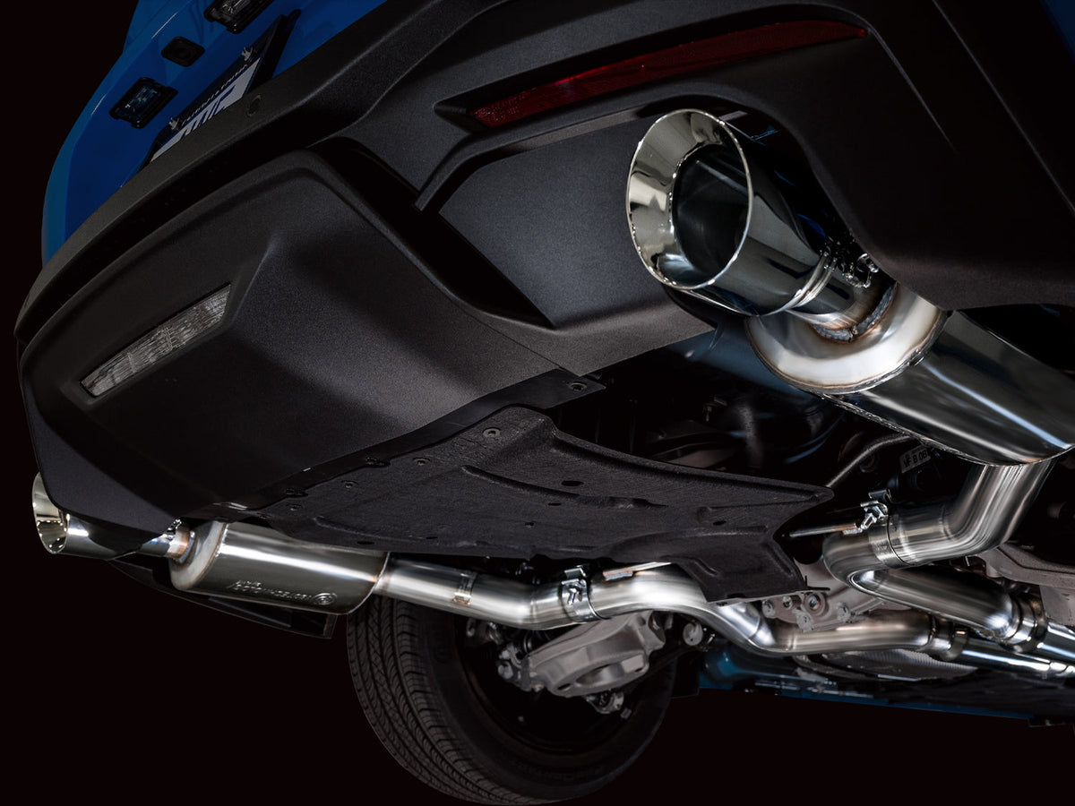 AWE Touring Edition Exhaust for S650 Ford Mustang GT Fastback - Dual Chrome Silver Tips image 2