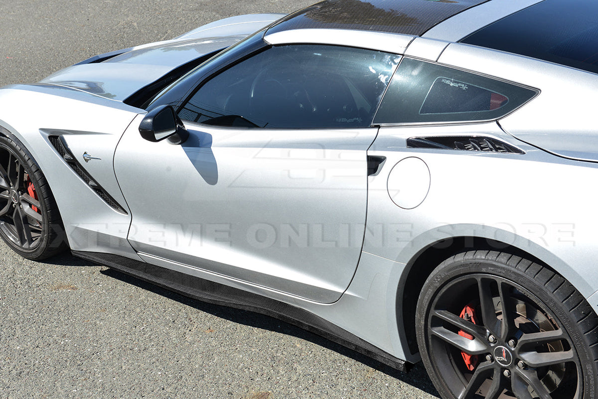 Corvette C7 Z06 Conversion Side Skirts Rocker Panels image 7