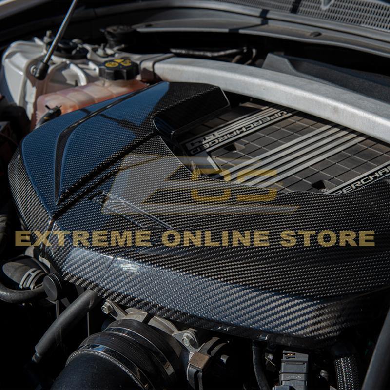 2016-19 Cadillac CTS-V Dry Carbon Fiber Front Engine Cover image 8