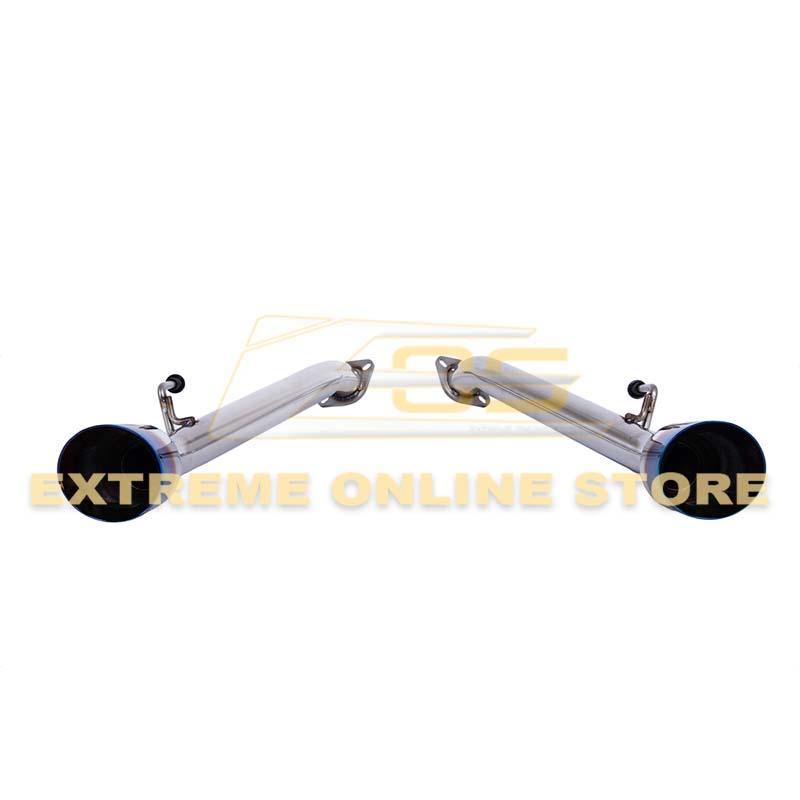 2017-Up Infiniti Q60 Muffler Delete Dual Burnt Tips Exhaust image 7
