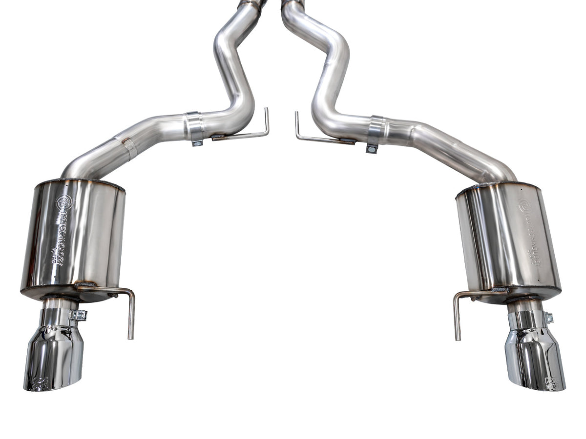 AWE Touring Edition Exhaust for S650 Ford Mustang GT Fastback - Dual Chrome Silver Tips image 10