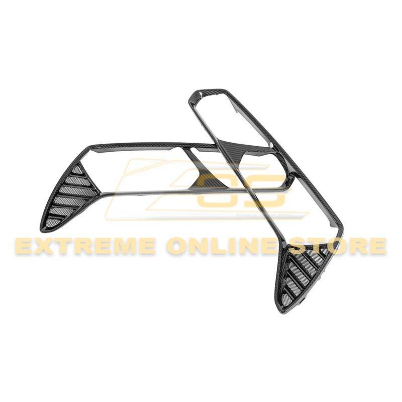 Corvette C7 DRY CARBON FIBER Rear Tail Light Bezels image 12