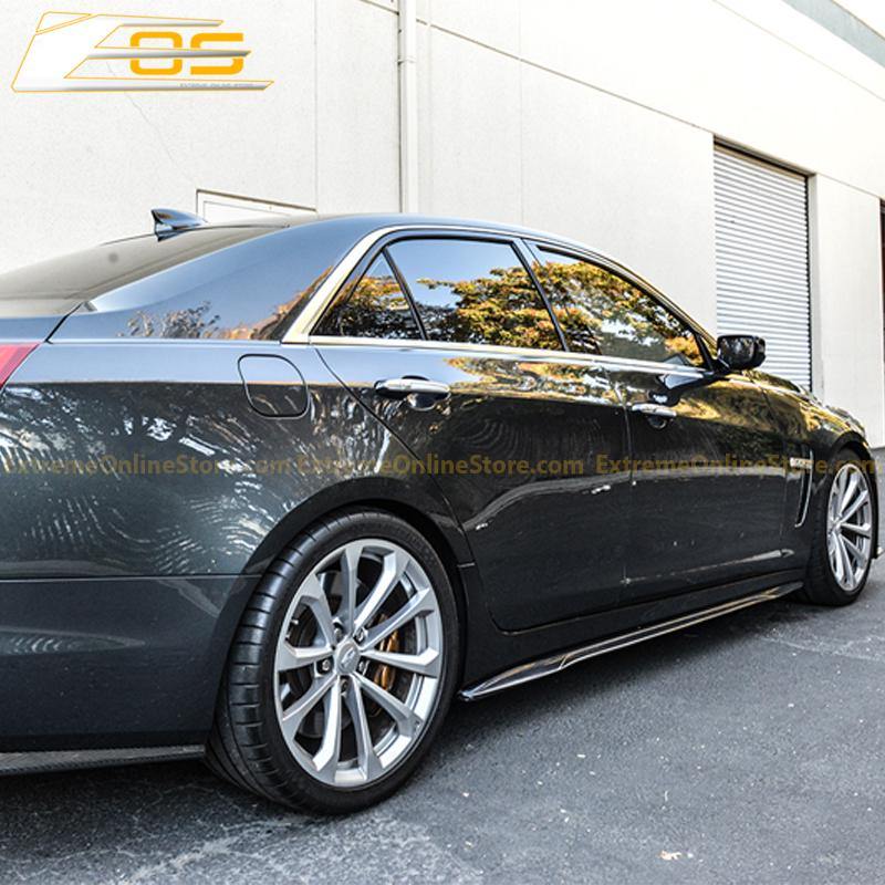2016-19 Cadillac CTS-V Carbon Fiber Aerodynamic Full Body Kit image 17