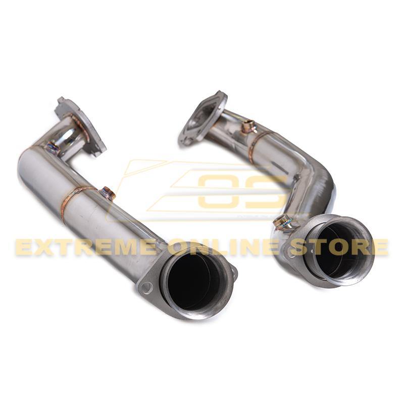 Corvette C7 3" Stainless Steel Race Series Catless Downpipe image 4