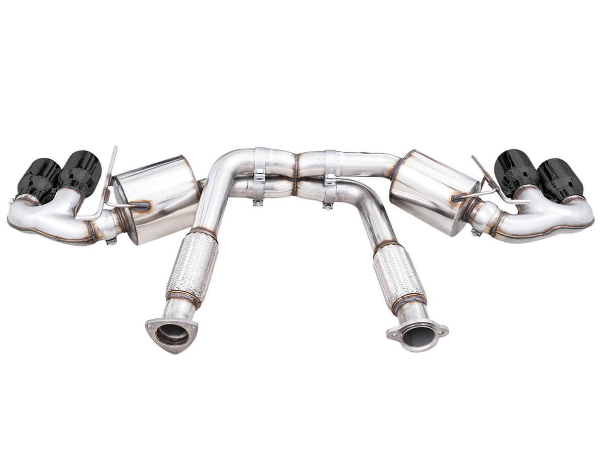AWE Touring Edition Exhaust for C8 Corvette -- Diamond Black Tips image 5