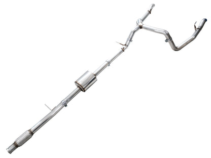 AWE 0FG Catback Split Rear Exit Exhaust for 4th Gen Silverado/Sierra 1500 5.3L (with bumper cutouts) - OE Tips image 7
