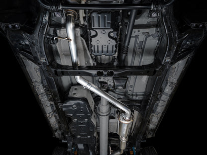 AWE 0FG Exhaust for 4th Gen Toyota Tacoma - Dual Diamond Black Tips image 3
