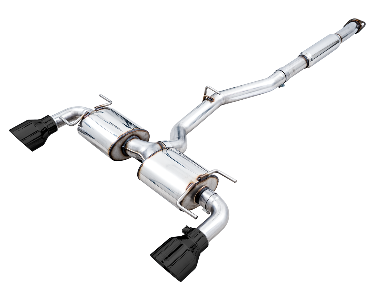 AWE Touring Edition Exhaust for Subaru BRZ / Toyota GR86 / Toyota 86 / Scion FR-S - Diamond Black Tips image 1