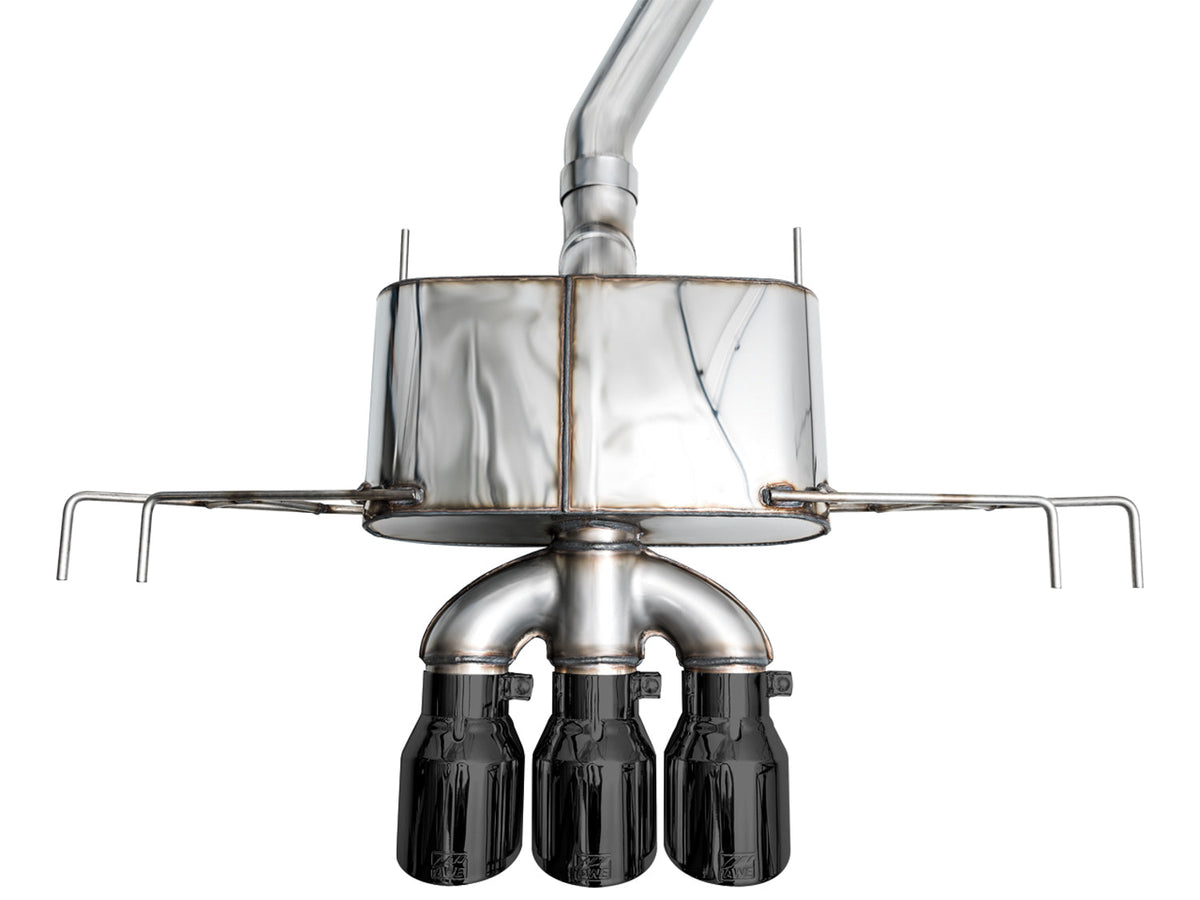 AWE Touring Edition Exhaust for FL5 Civic Type R - Triple Diamond Black Tips image 29