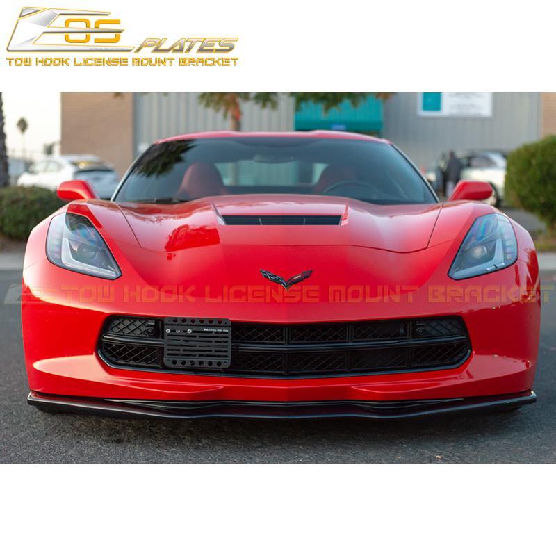 Corvette C7 Tow Hook License Plate Mount Bracket image 4