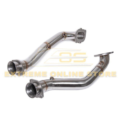 Corvette C7 3" Stainless Steel Race Series Catless Downpipe image 3