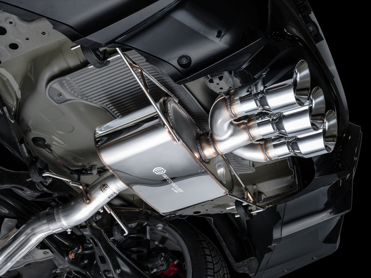 AWE Touring Edition Exhaust for DE5 Integra Type-S - Triple Chrome Silver Tips image 13