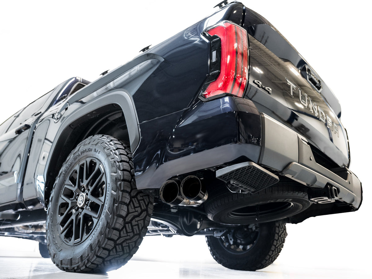 AWE 0FG Exhaust for 3rd Gen Toyota Tundra - Dual Diamond Black Tips image 7