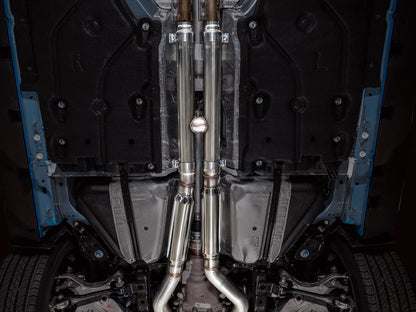 AWE Touring Edition Exhaust for S650 Ford Mustang GT Fastback - Dual Chrome Silver Tips image 3