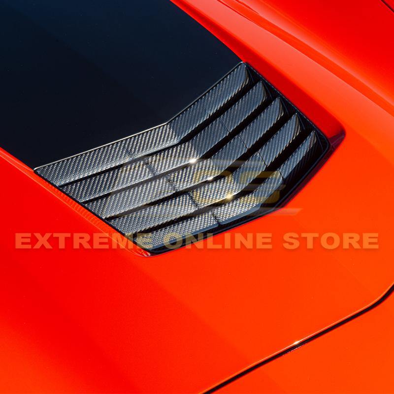 Corvette C7 Stingray / Grand Sport DRY CARBON FIBER Hood Vent image 4