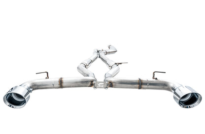 AWE Resonated Track Edition Exhaust for A90 Supra - 5" Chrome Silver Tips image 5