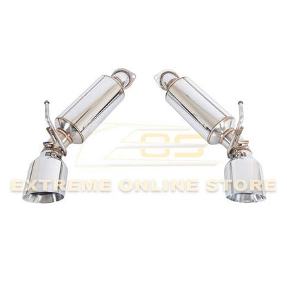 2009-21 Nissan 370Z Z34 Axle Back 4.5" Dual Tips Exhaust image 1
