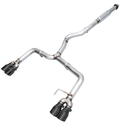 AWE Track Edition Exhaust for VA / GV WRX / STI Sedan - Diamond Black Quad Tips (102mm) image 1