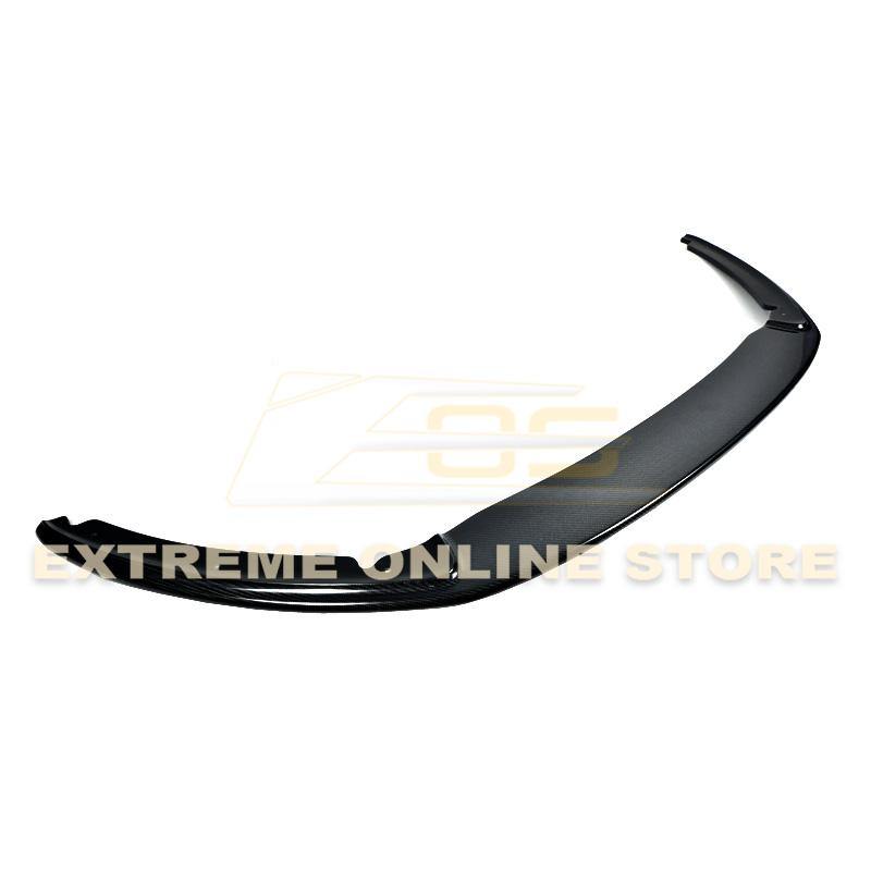 2013-14 Ford Focus ST Carbon Fiber / Primer Black Front Splitter Lip image 1