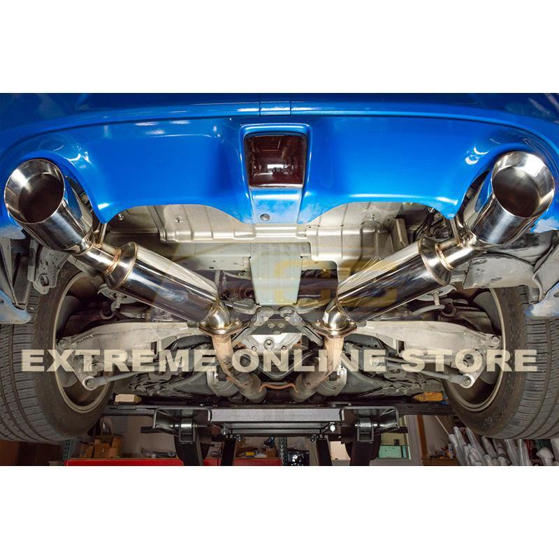 2009-21 Nissan 370Z Z34 Axle Back 4.5" Dual Tips Exhaust image 2