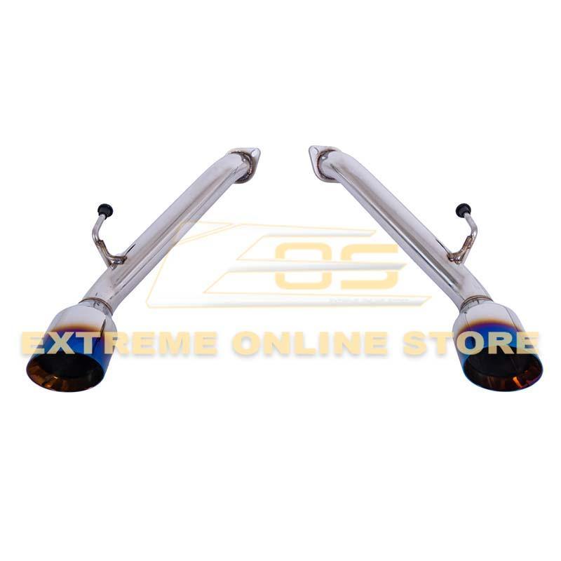2017-Up Infiniti Q60 Muffler Delete Dual Burnt Tips Exhaust image 10