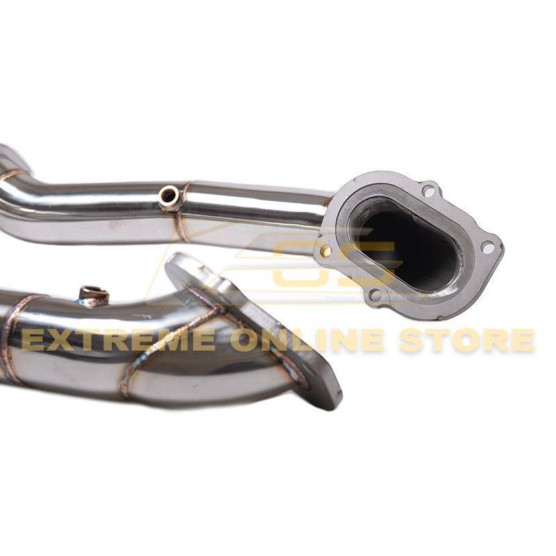 Corvette C7 3" Stainless Steel Race Series Catless Downpipe image 13