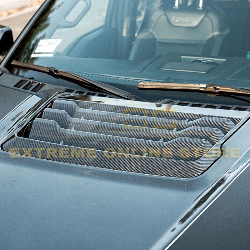 2017-20 Ford F-150 Raptor Carbon Fiber Hood Vent image 11