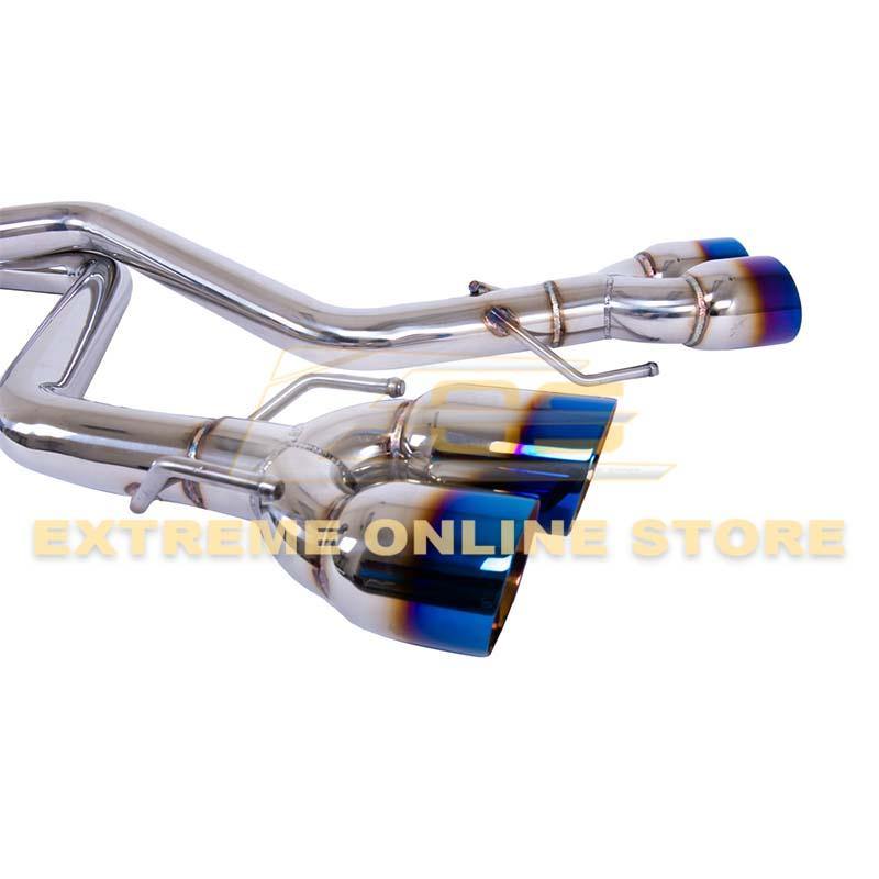 2015-Up Lexus RC200t 300 350 Muffler Delete Axle Back Quad Tips Exhaust image 10