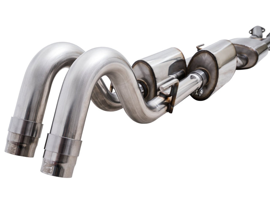AWE 0FG Exhaust with BashGuard for 3rd Gen Tacoma - No Tips image 1