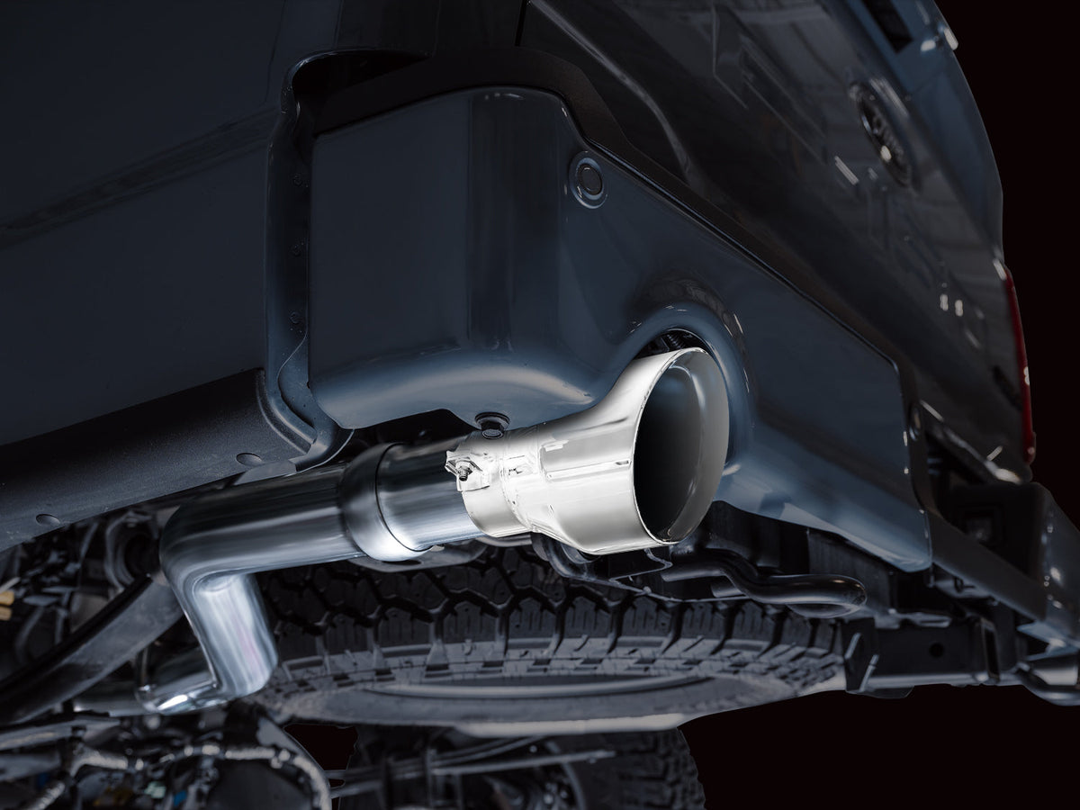 AWE 0FG Non-Resonated Catback for '21+ Ford F-150 Tremor (With Bumper Cutouts) - Chrome Silver Tips image 5