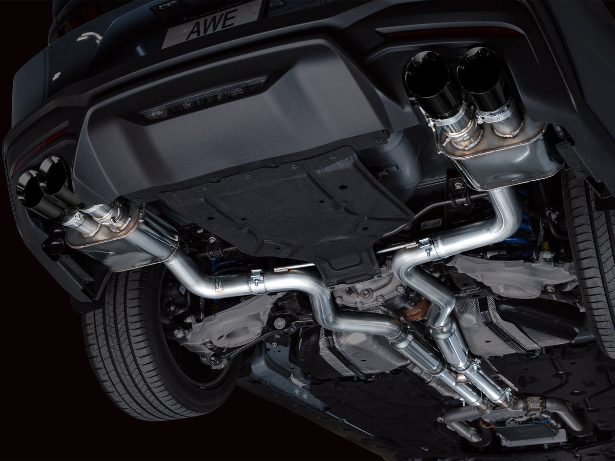AWE SwitchPath™ Exhaust for S650 Ford Mustang GT Fastback - Quad Diamond Black Tips image 3