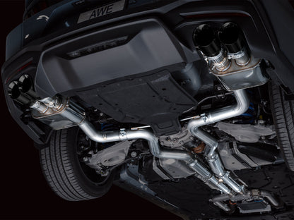AWE SwitchPath™ Exhaust for S650 Ford Mustang GT Fastback - Quad Diamond Black Tips image 3