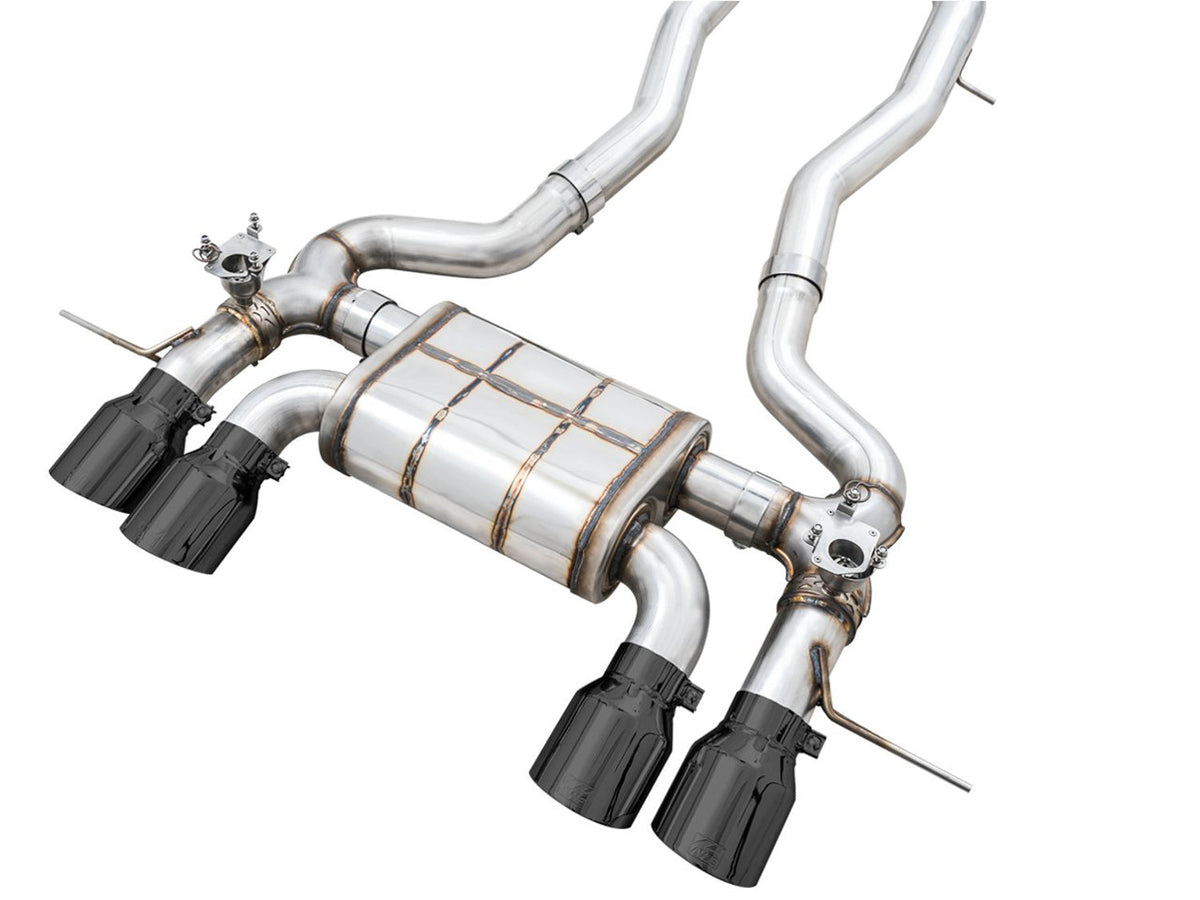 AWE SwitchPath Catback Exhaust for BMW G8X M3/M4 - Diamond Black Tips image 10