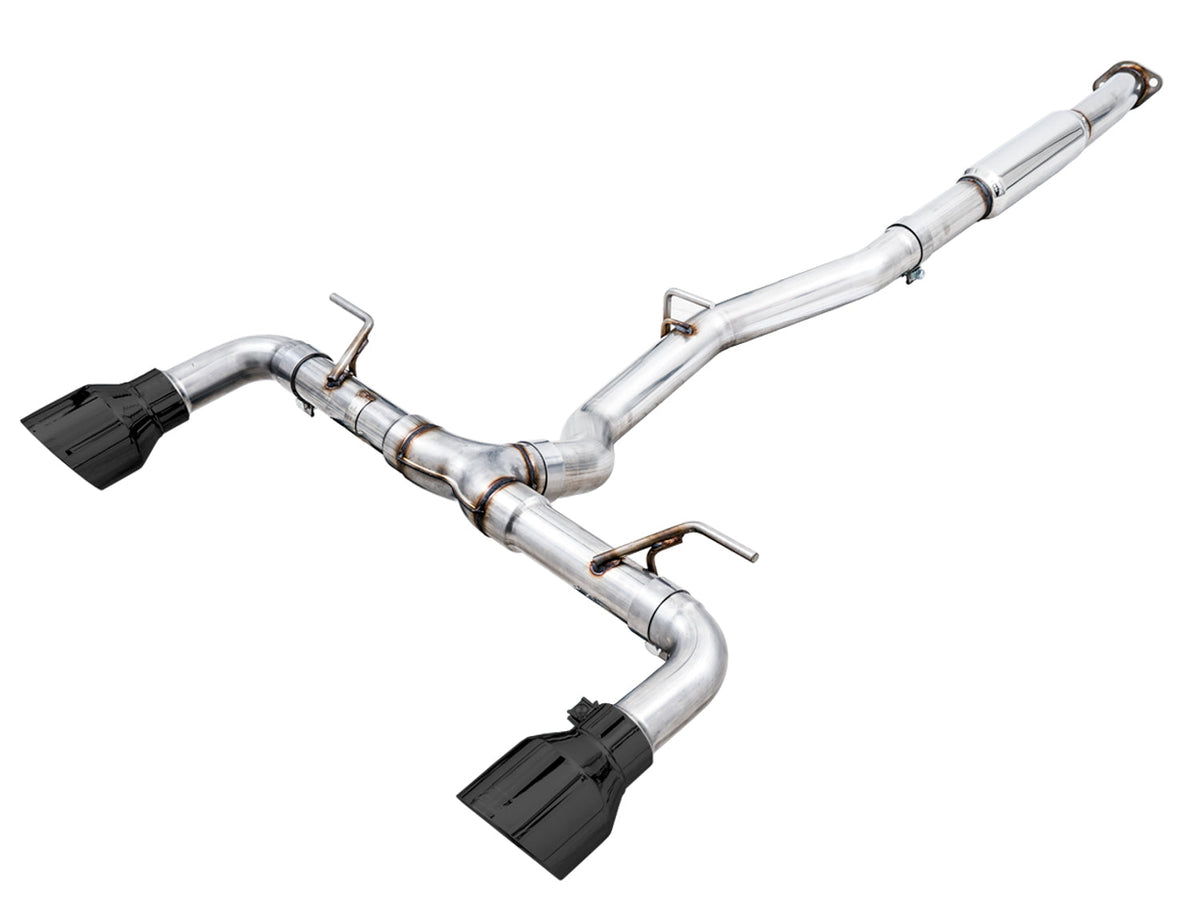 AWE Track Edition Exhaust for Subaru BRZ / Toyota GR86 / Toyota 86 / Scion FR-S - Diamond Black Tips image 1