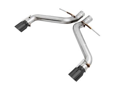 AWE Track Edition Axle-back Exhaust for Gen6 Camaro SS / LT1 - Diamond Black Tips (Dual Outlet) image 1