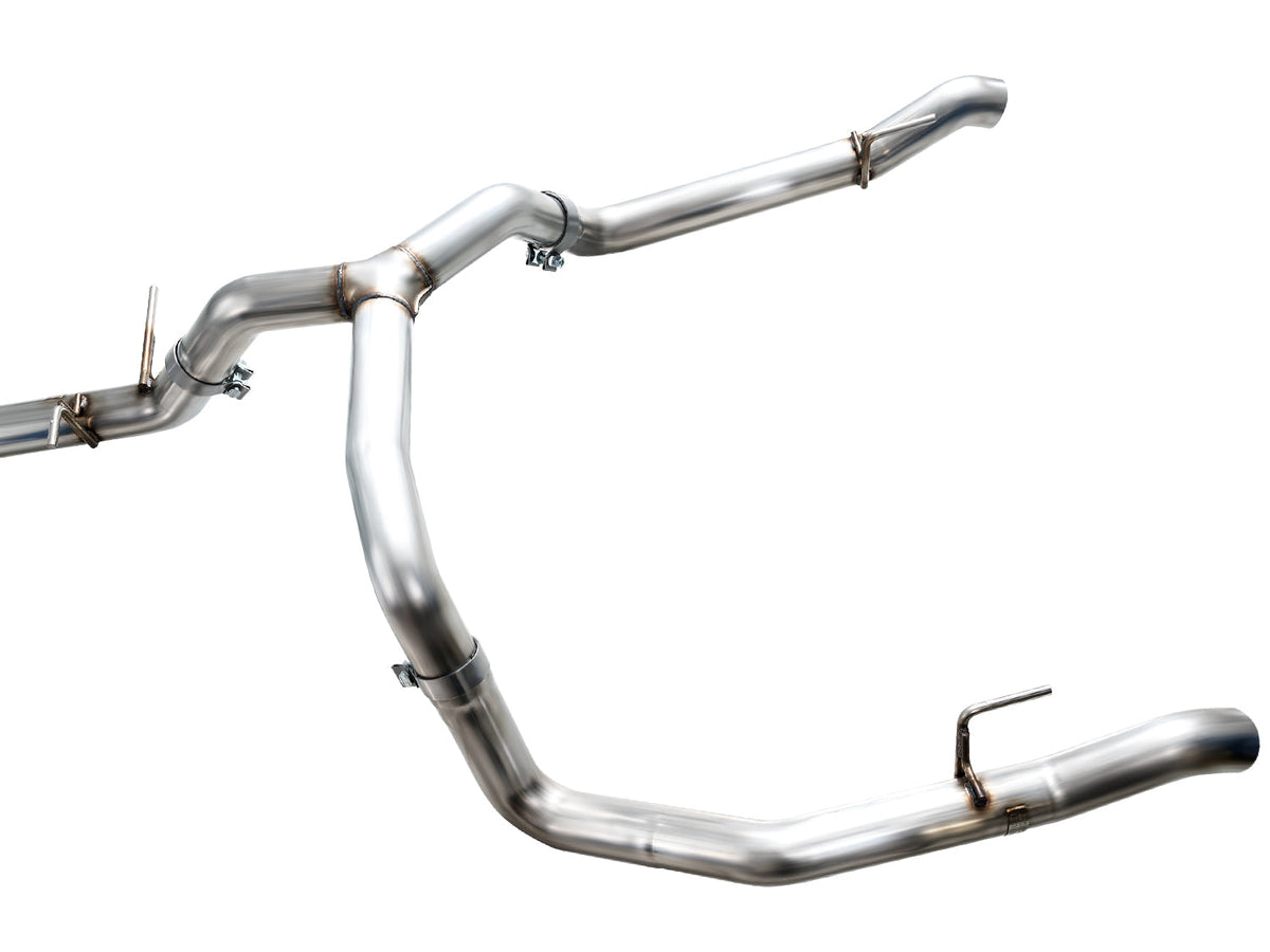 AWE 0FG Catback Split Rear Exit Exhaust for 4th Gen Silverado/Sierra 1500 5.3L (with bumper cutouts) - OE Tips image 8