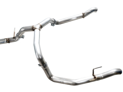 AWE 0FG Catback Split Rear Exit Exhaust for 4th Gen Silverado/Sierra 1500 5.3L (with bumper cutouts) - OE Tips image 8