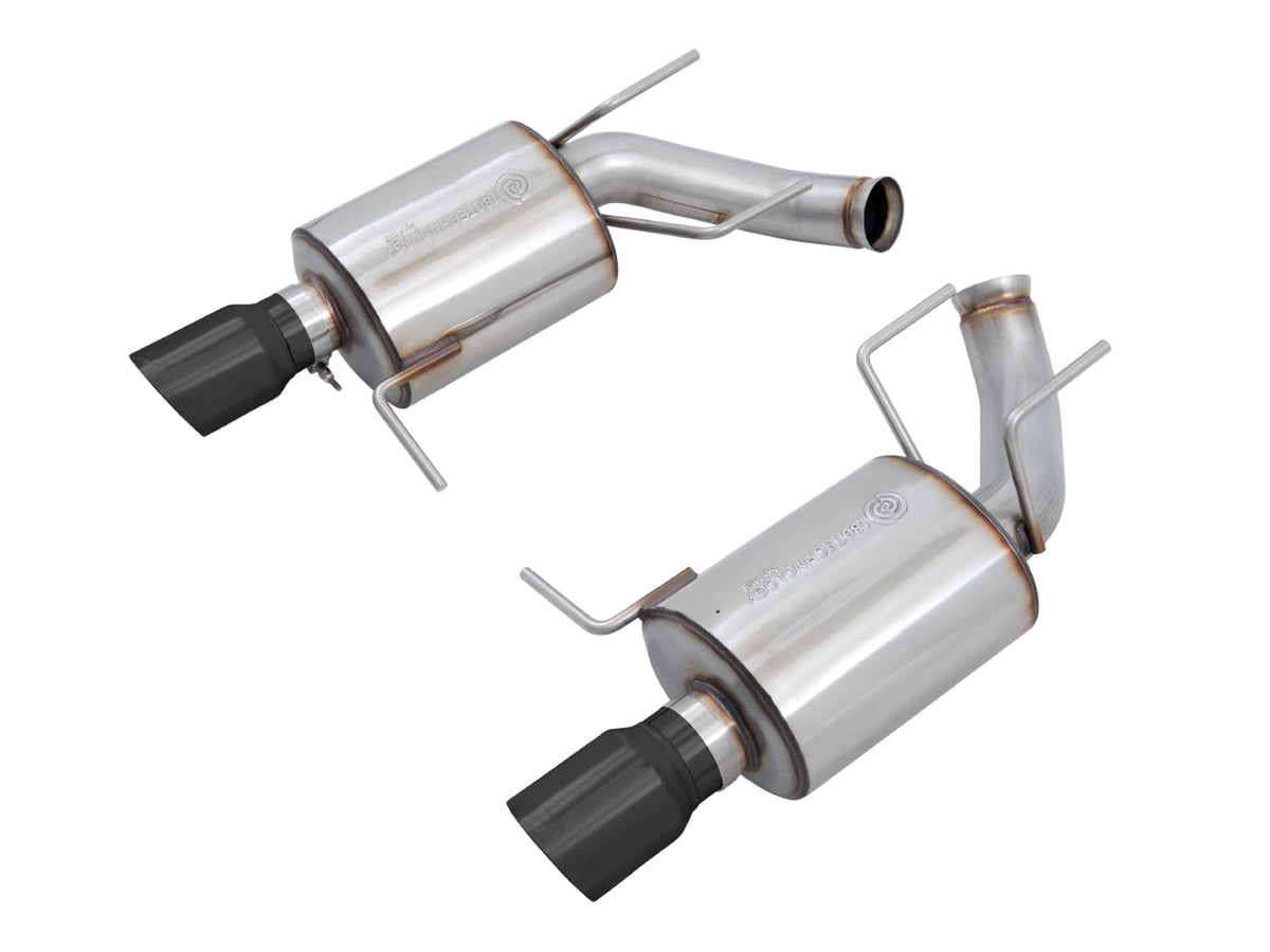 AWE Touring Edition Axle-back Exhaust for the S197 Ford Mustang GT - Diamond Black Tips image 1