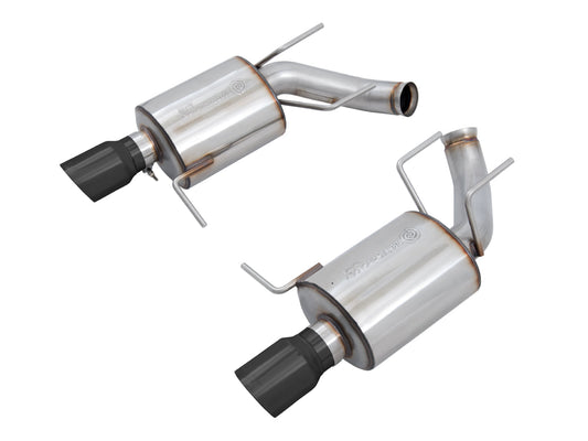 AWE Touring Edition Axle-back Exhaust for the S197 Ford Mustang GT - Diamond Black Tips image 1