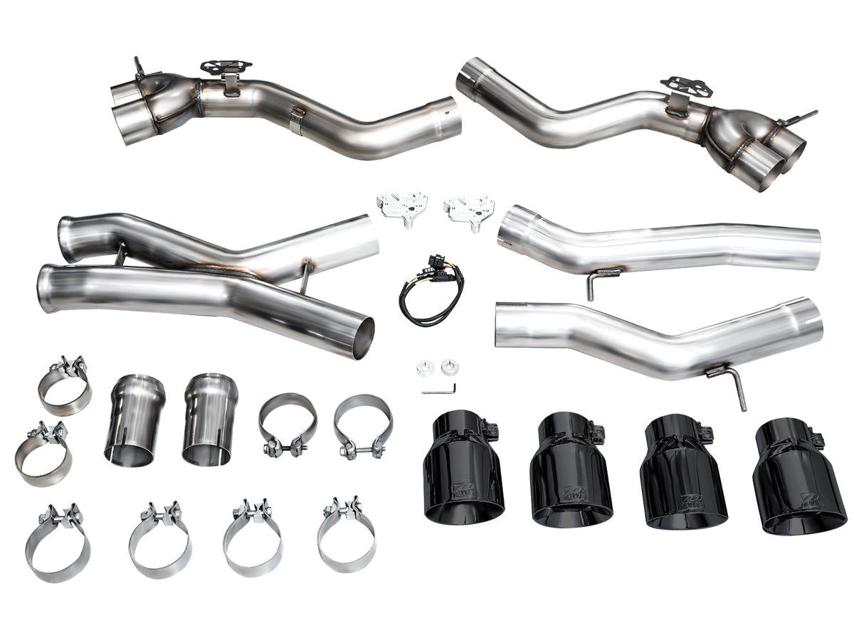 AWE Track Edition Exhaust for BMW G87 M2 - Diamond Black Tips image 16