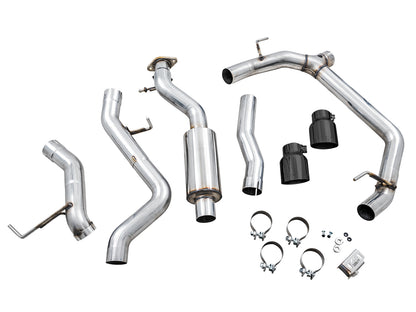 AWE 0FG Catback Exhaust for Ford Bronco with BashGuard™ - Dual 4.5 Diamond Black Tips image 6